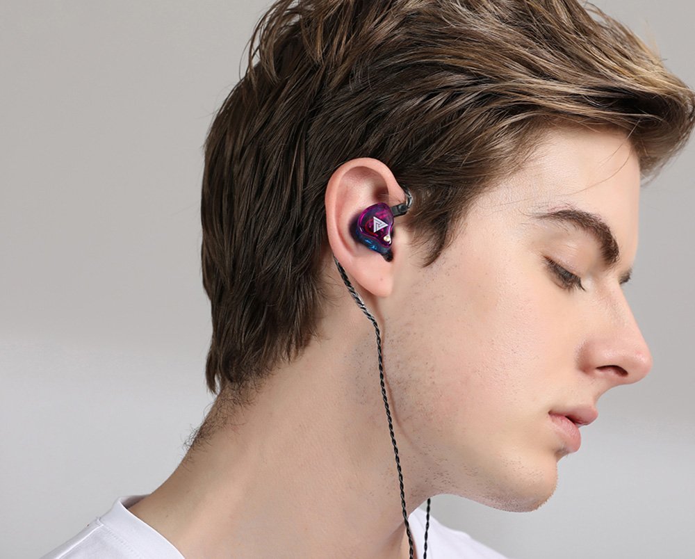 QKZ VK4 Earphones Headphone - Black