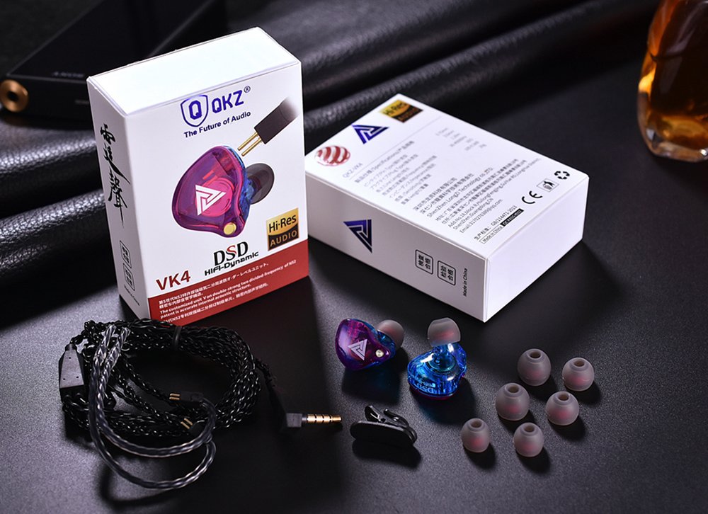 QKZ VK4 Earphones Headphone - Black