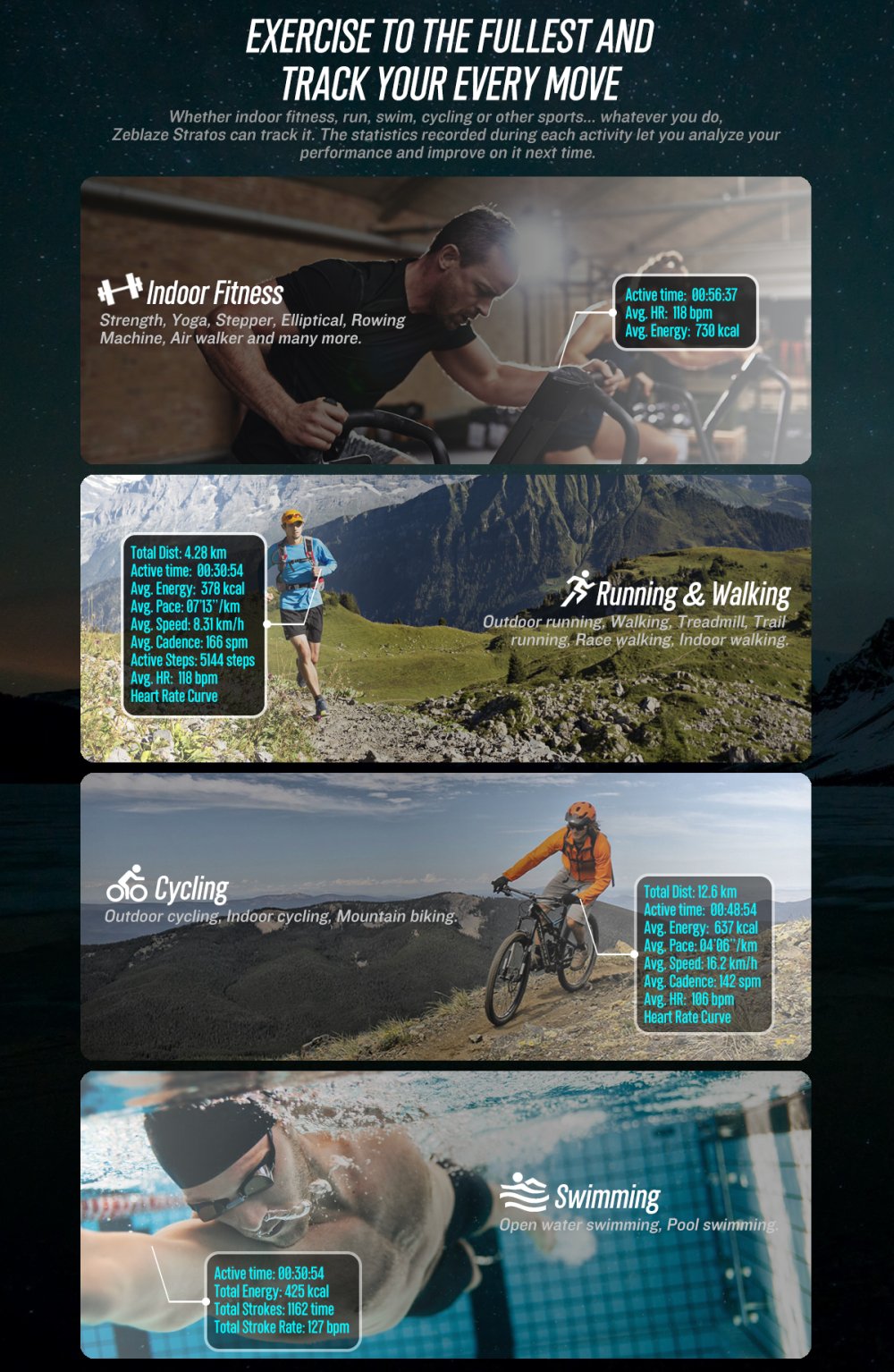 Original Zeblaze Stratos Multifunctional Sport Smart Watch Sports Tracking Smart Watch Original Zeblaze Stratos Multifunctional Sport Smart Watch Sports Tracking Smart Watch