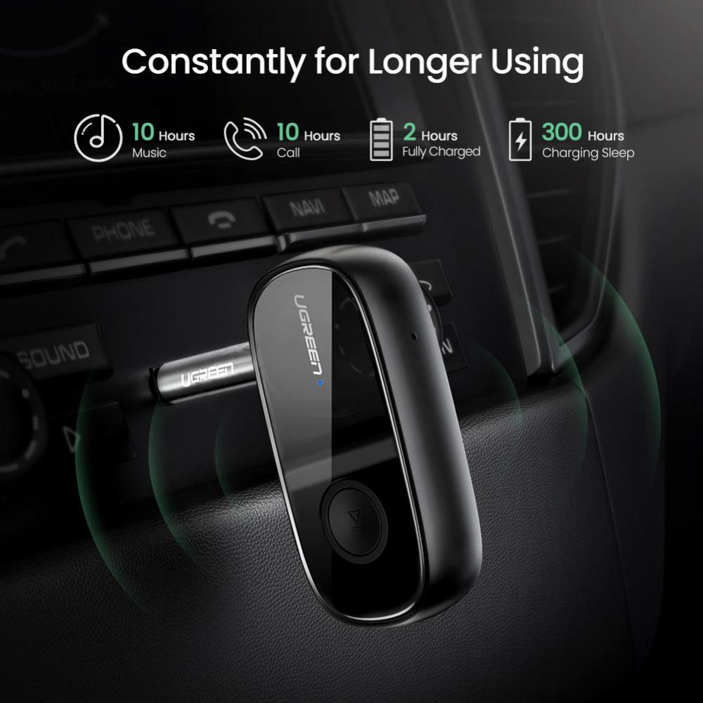 Ugreen Bluetooth 5 0 Receiver Car Wireless Audio Adapter 3 5mm Aux (2)