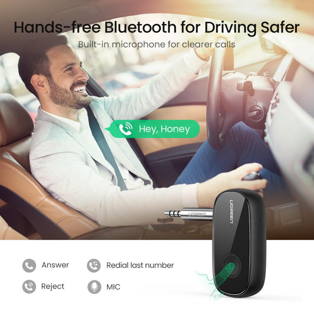 Ugreen Bluetooth 5 0 Receiver Car Wireless Audio Adapter 3 5mm Aux (4)