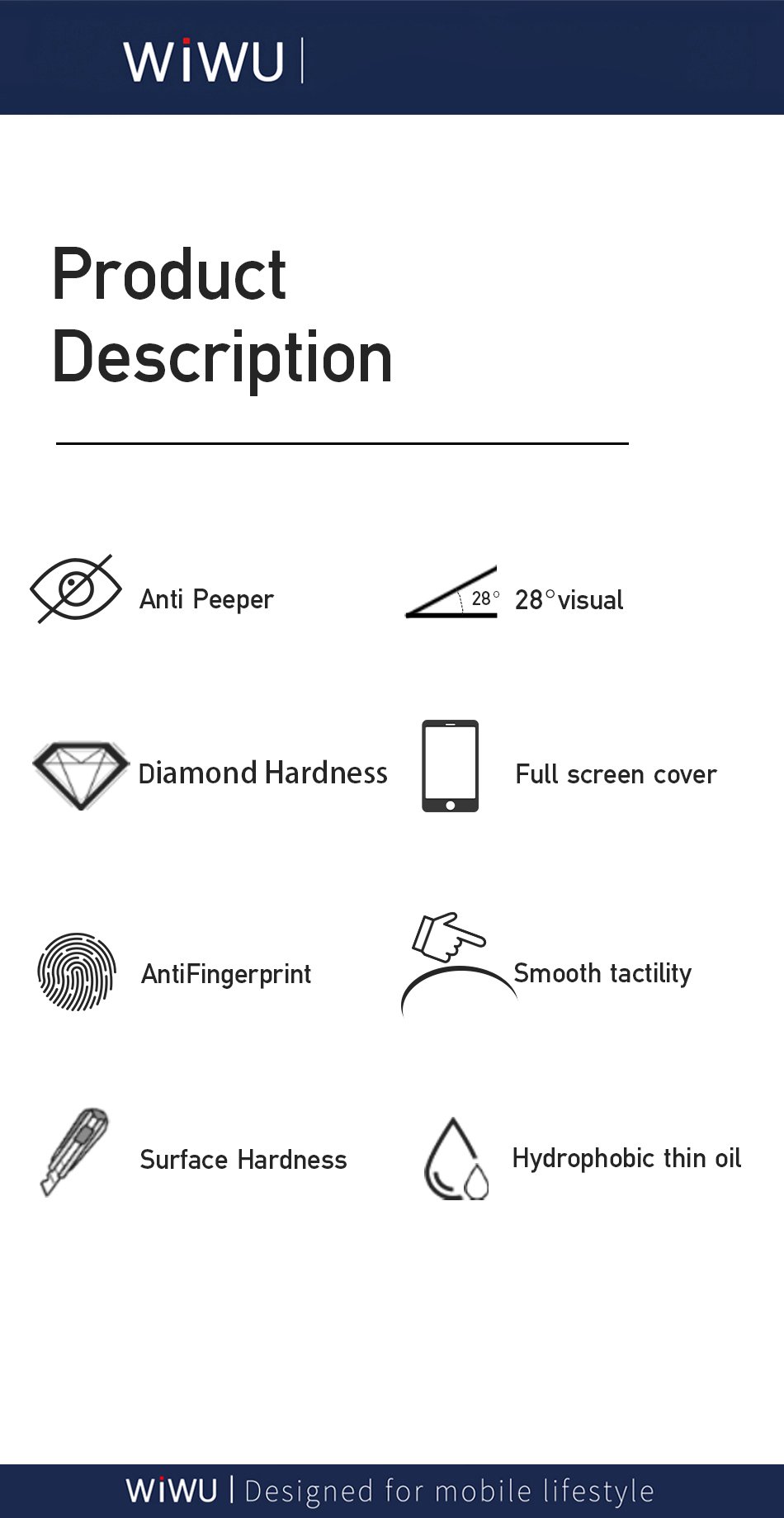 Original WiWU Privacy Series 2.5D Anti-Spy Tempered Glass Screen Protector for iPhone 12 Series Original WiWU Privacy Series 2.5D Anti-Spy Tempered Glass Screen Protector for iPhone 12 Series