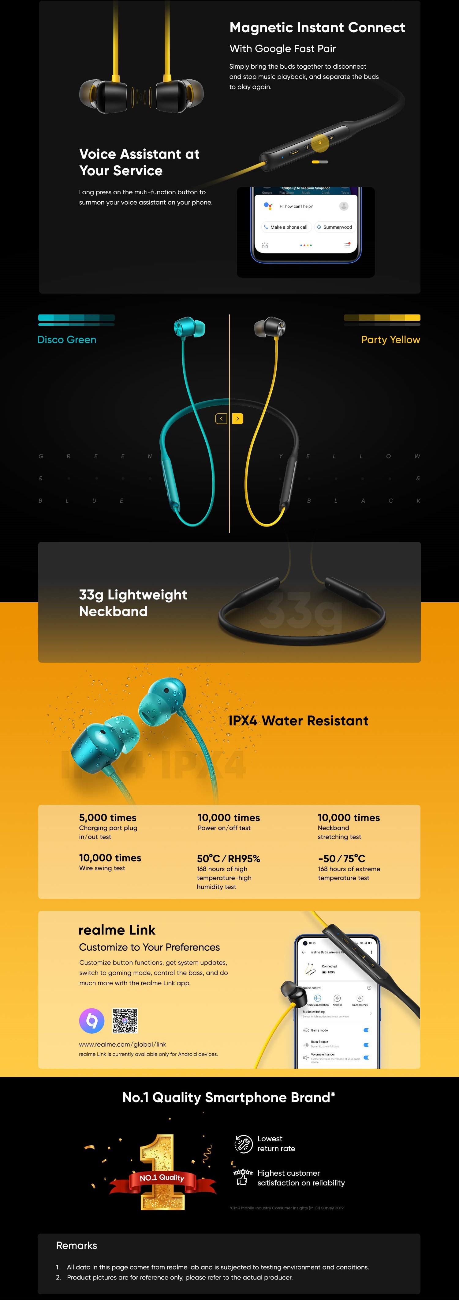 Original Realme Buds Wireless Pro Active Noise Cancellation up to 35dB (ANC) 22hrs Playback Battery Life Wireless Earphones