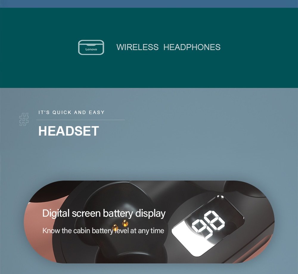 Lenovo XT91 TWS Earphone 5 Lenovo XT91 TWS Earphone 5