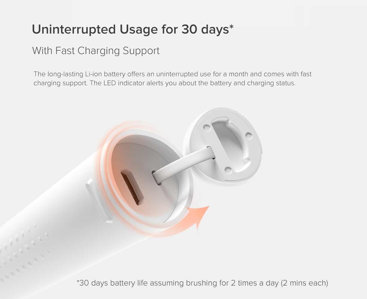 Xiaomi Mijia T100 Mi Smart Electric Toothbrush 10 Xiaomi Mijia T100 Mi Smart Electric Toothbrush 10