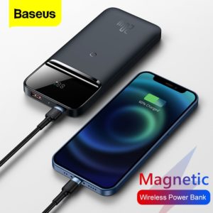 Baseus-Magnetic-Wireless-Power-Bank-10000mAh-PD-20W-USB-Type-C-Fast-Charger-External-Battery-Powerbank