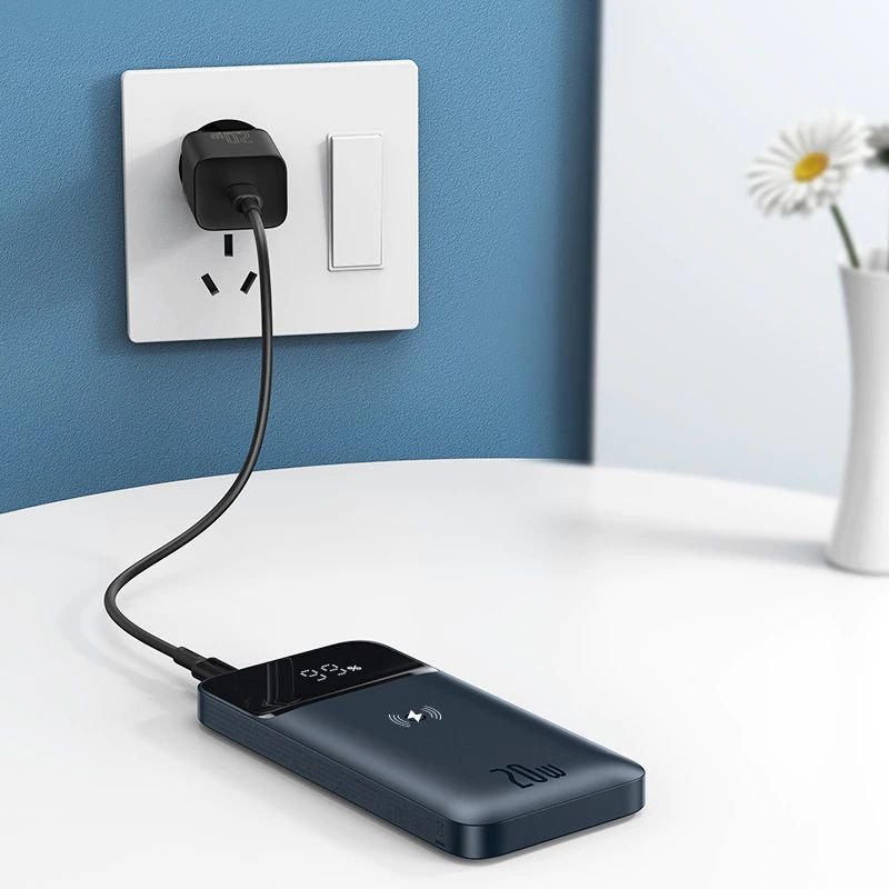 Original Baseus Power Bank 10000mAh Portable 20W Magnetic Wireless Charger PowerBank Baseus 10000mAh Portable 20W