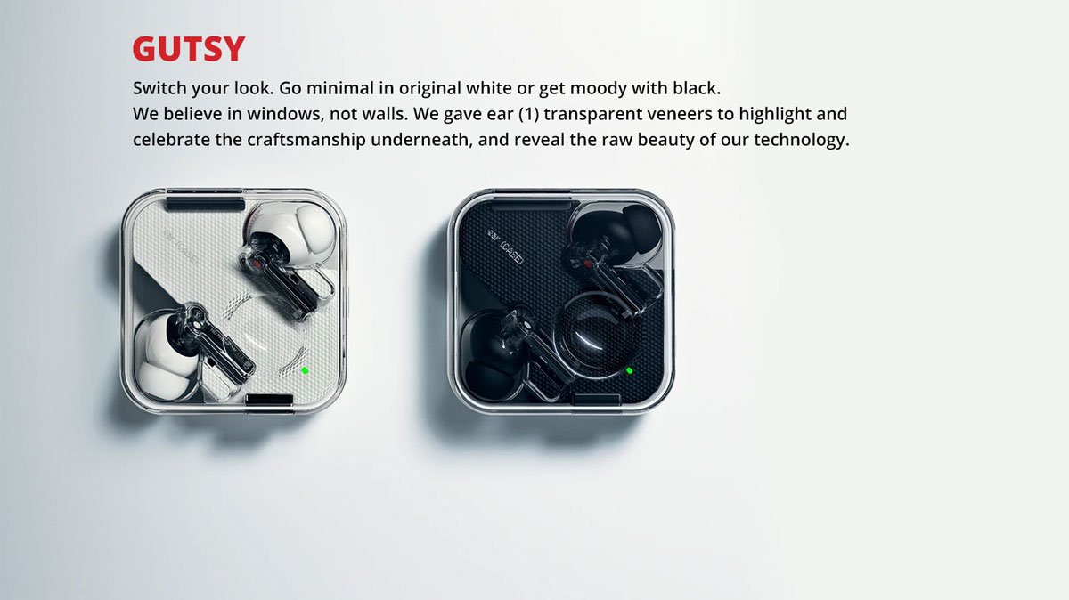 Original Nothing Ear 1 Transparent Tws True Wireless Earbuds Nothing ear 1 True Wireless Earbuds 5