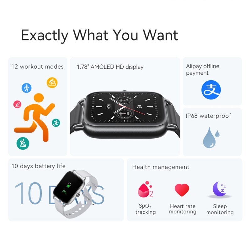 Original Xiaomi Haylou RS4 Smartwatch AMOLED Waterproof SpO2 Fashion Sport Watch For Boys Girls Global Version Original Xiaomi Haylou RS4 Smartwatch AMOLED Waterproof SpO2 Fashion Sport Watch For Boys Girls Global Version