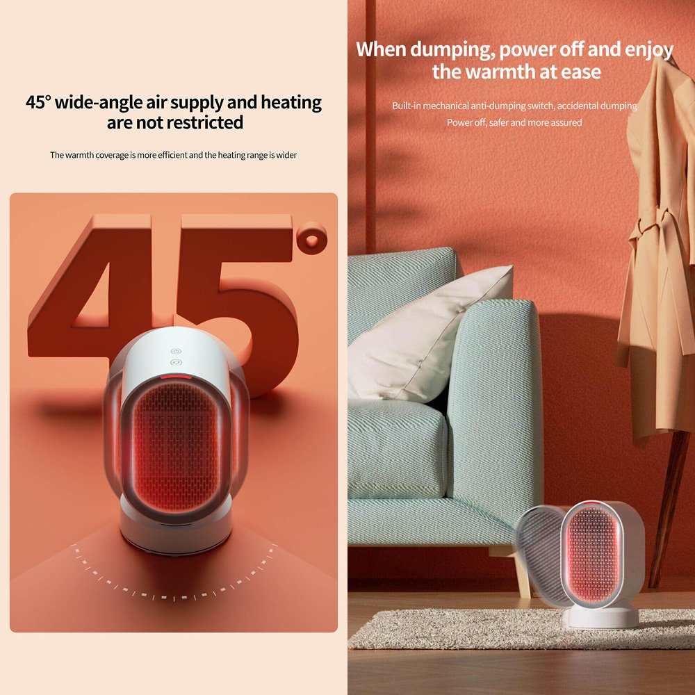 Original Xiaomi DOUHE Desktop Electric Heater 600W Instant Warmer w/Cold and Warm Dual Use/Intelligent Constant Temperature/Wide-angle Warm Supply Mini Heater Original Xiaomi DOUHE Desktop Electric Heater 600W Instant Warmer w/Cold and Warm Dual Use/Intelligent Constant Temperature/Wide-angle Warm Supply Mini Heater