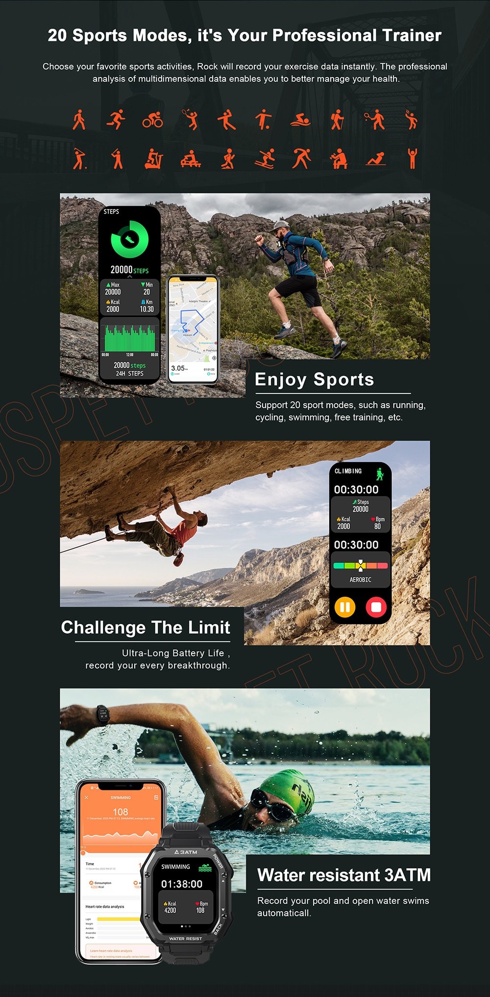 KOSPET ROCK Rugged Smart watch 13 KOSPET ROCK Rugged Smart watch 13