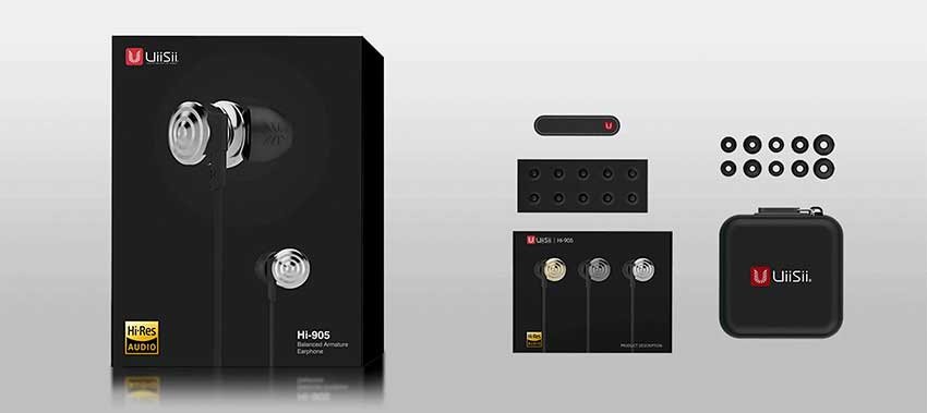 OriginalUiisii Hi905 HiFi In-Ear Earphone Super Bass Stereo Music Headset with Microphone uisii8.jpg?1575454954388