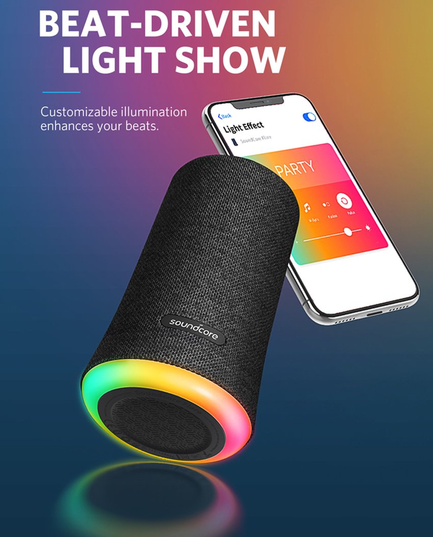 Original Anker Soundcore Flare 360° Ambient LED Light Portable Bluetooth Speaker Anker-Soundcore-Flare-Portable-360%C2%B0