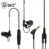 Original QKZ DM10 Type-C In-ear Headphone Bass Subwoofer Metal Wired Earphone Magnetic Suction Line Control with Mic Sports Earphones