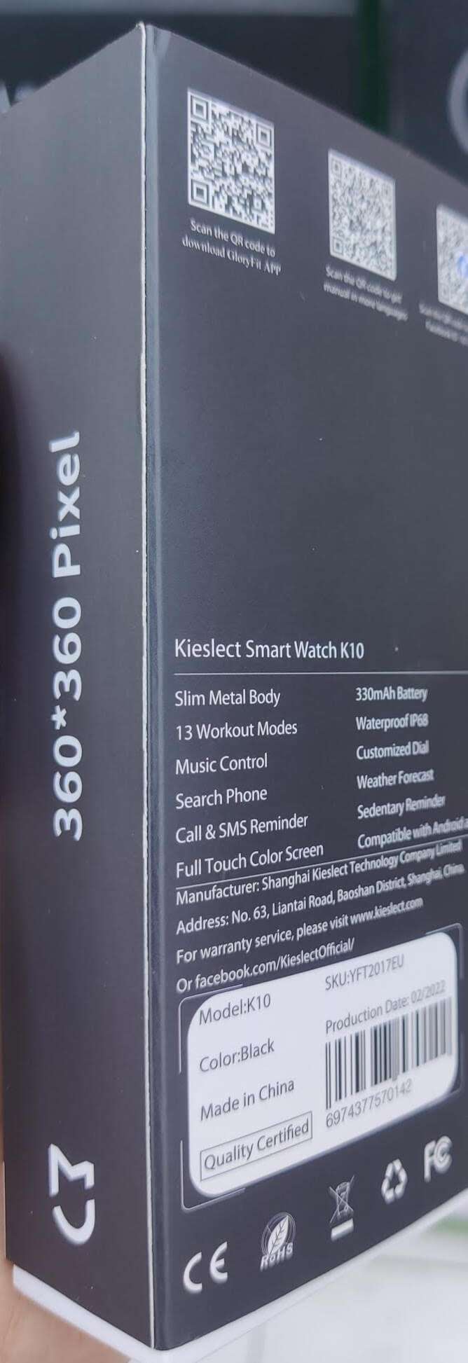 Original Kieslect K10 Smart Watch