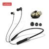 Original Lenovo QE08 Wireless Bluetooth 5.0 Magnetic Neckband Earbuds Headset IPX5 Waterproof Sport Earbuds Noise Canceling Mic