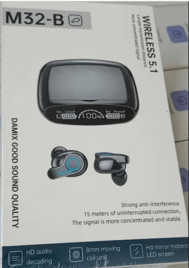 Original M32-B Bluetooth 5.1 Earphones TWS Original M32-B Bluetooth 5.1 Earphones TWS