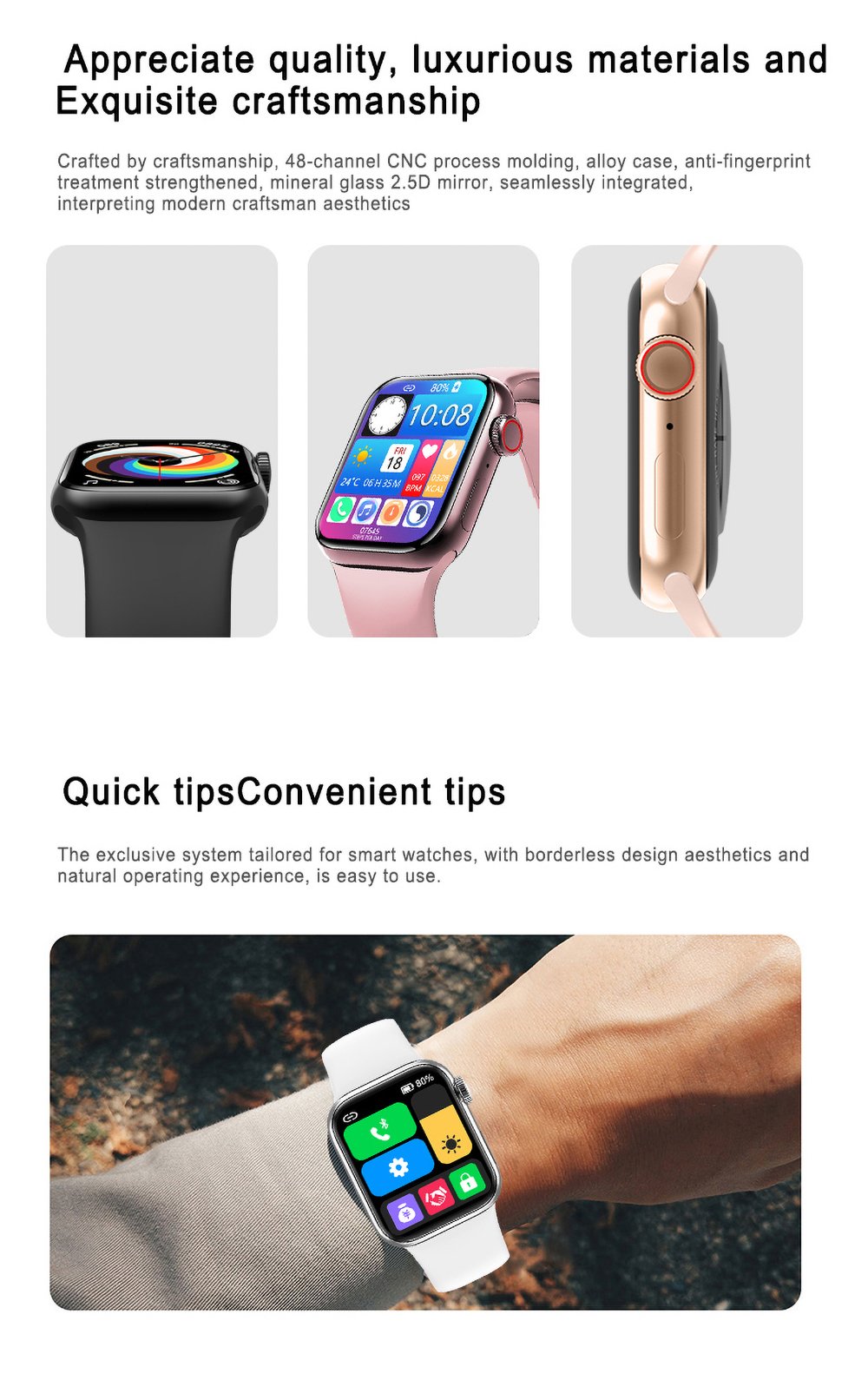 Original M36 Plus Smart Watch Wireless Charging Fitness Tracker iwo Smartwatch - black Original M36 Plus Smart Watch Wireless Charging Fitness Tracker iwo Smartwatch - black