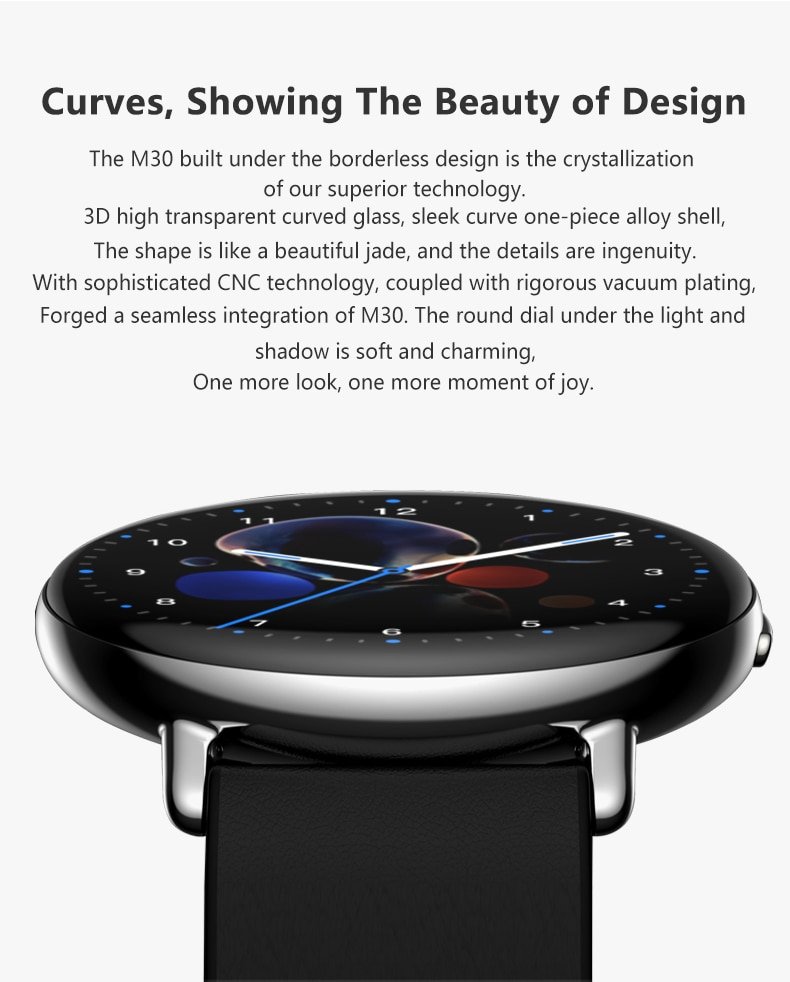 Original M30 Smart Watch IP68 Waterproof Women Men Smartwatch AMOLED Screen Fitness Tracker Sleep Heart Rate Monitor PK DT99 DT97 DT94 Original M30 Smart Watch IP68 Waterproof Women Men Smartwatch AMOLED Screen Fitness Tracker Sleep Heart Rate Monitor PK DT99 DT97 DT94
