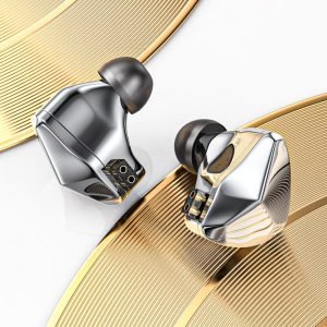 Original BLON BL07 HiFi In-Ear Earphone 10mm Fiber Diaphragm 1DD Zinc Alloy Faceplate Detachable 0.78mm 2Pin Silver Cable IEM Earphone BLON BL07