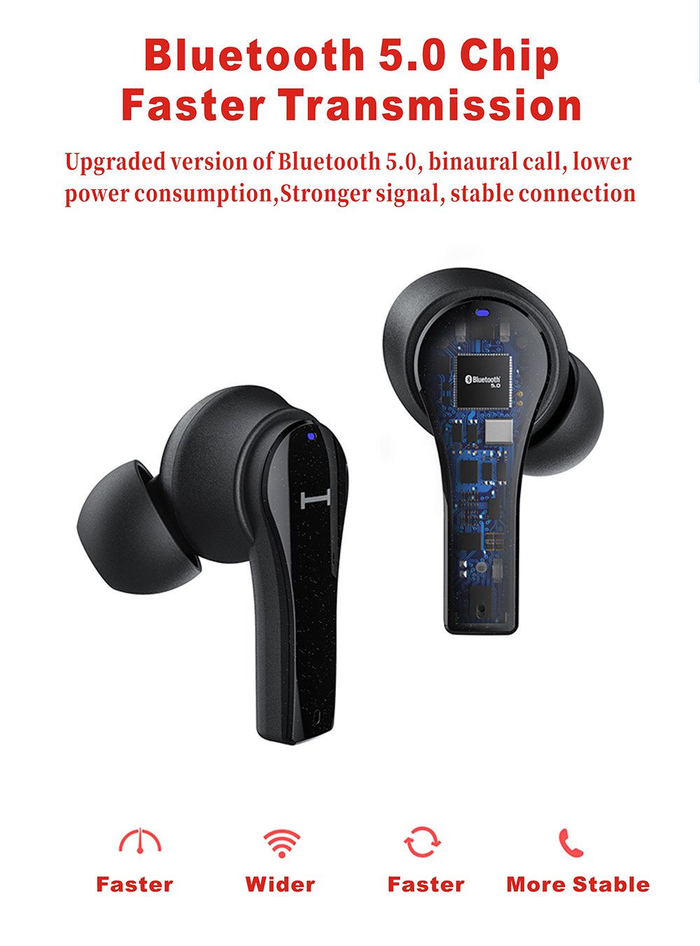 Lenovo QT82 True Wireless Earbud - Black 4