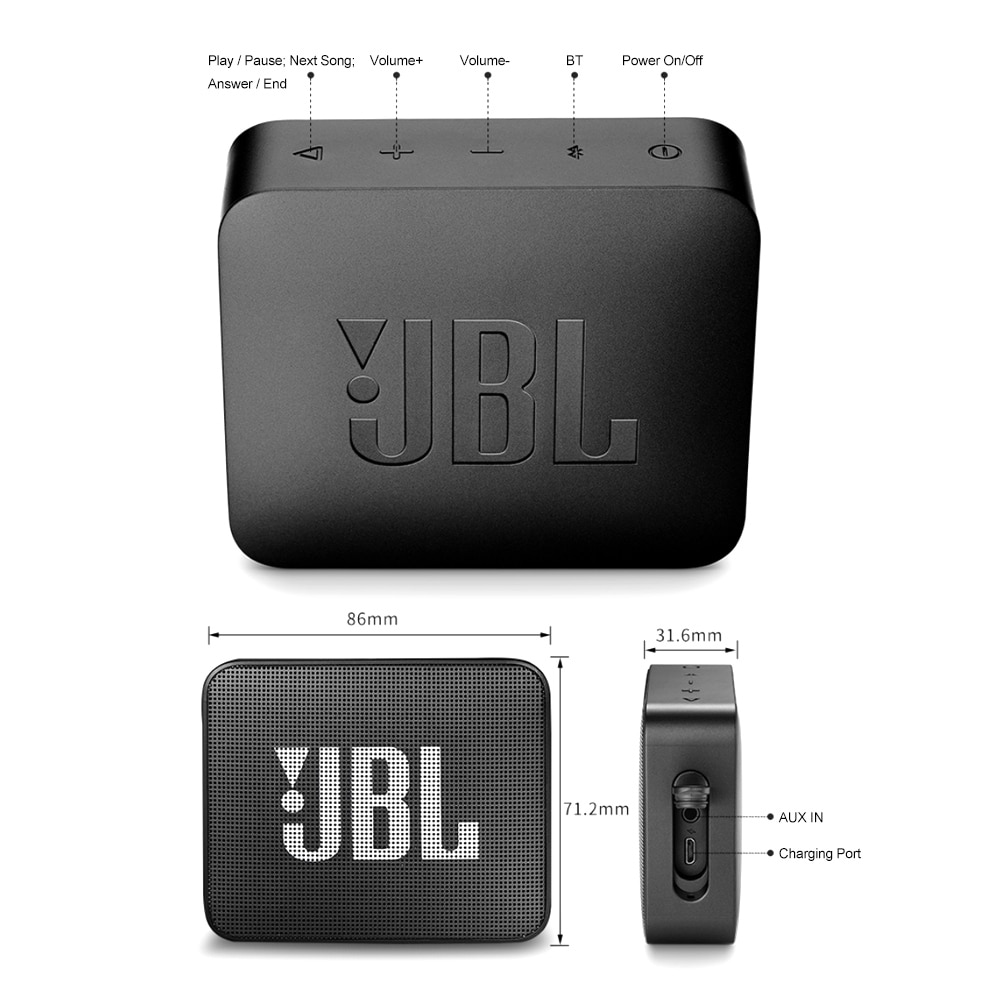 JBL Go 2 Portable Bluetooth Speaker 6