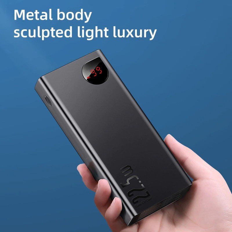 Original Baseus Adaman Metal Digital Display Quick Charge 22.5W 30000mAh Power Bank Baseus 22 5w Adaman 30000mah Metal Digital Display Power Bank Quick Charge (1)