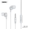 Original Remax RW 105 New Music Earphone With HD Mic In Ear 3.5mm Jack
