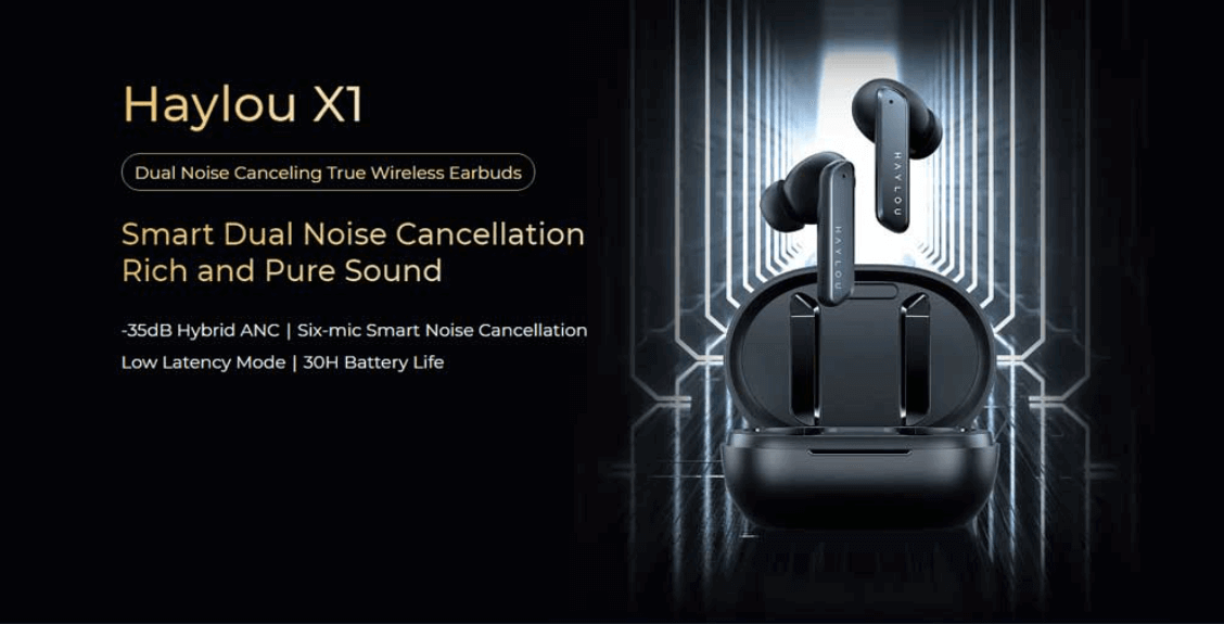 Original Haylou X1 Multi-Mode Noise Cancellation Earphone - Black Original Haylou X1 Multi-Mode Noise Cancellation Earphone - Black