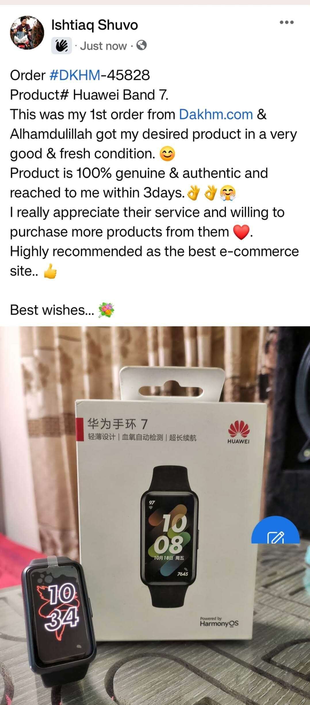 Original Huawei Band 7 AMOLED Screen Smart Watch with HarmonyOS