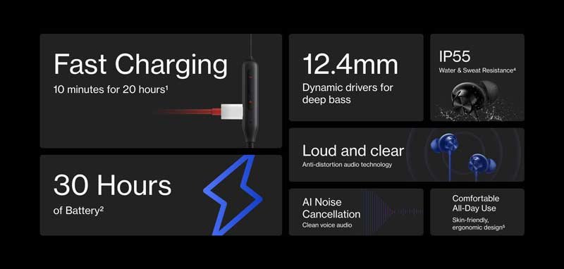 Original OnePlus Bullets Wireless Z2 Bluetooth in Ear Earphones OnePlus-Bullets-Wireless-Z2-1