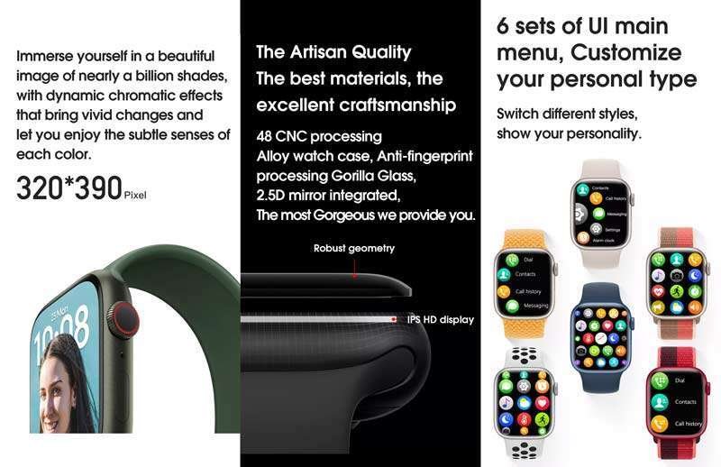 Original Microwear W17 Smartwatch With 1.9-inch Full Display Microwear-W17-Smartwatch-2