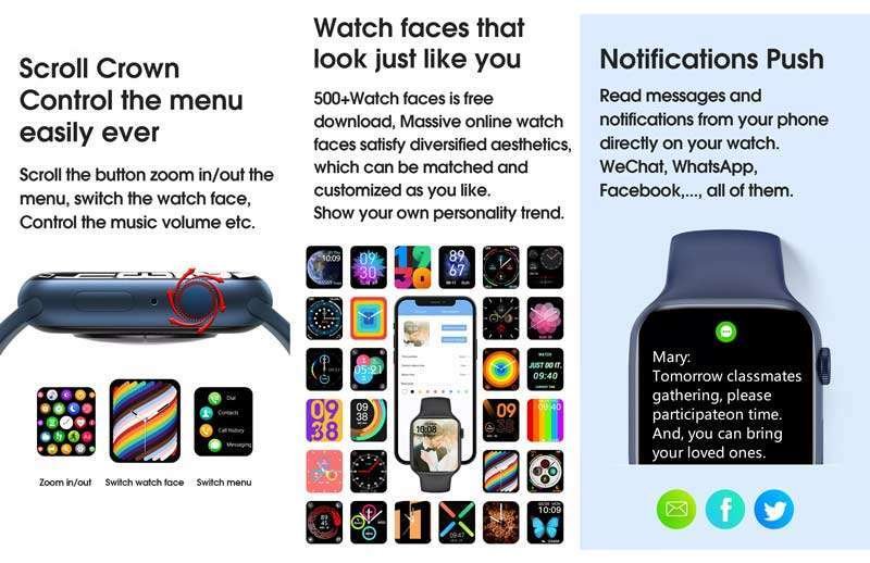 Original Microwear W17 Smartwatch With 1.9-inch Full Display Microwear-W17-Smartwatch-3