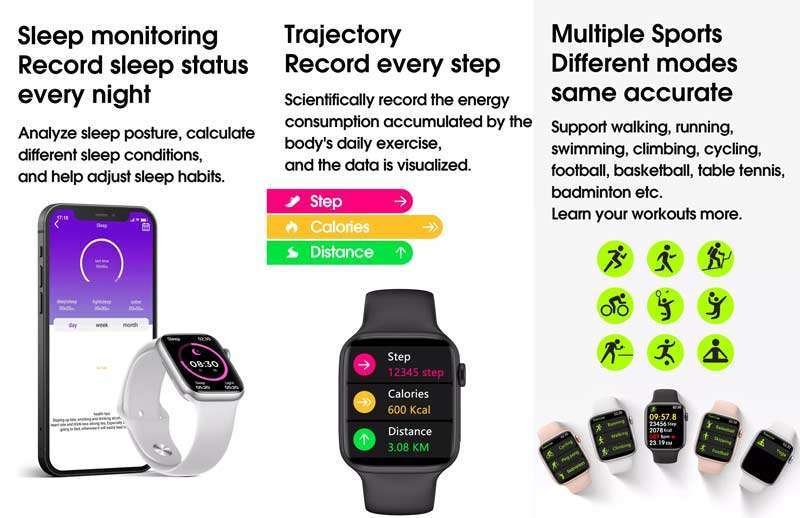 Original Microwear W17 Smartwatch With 1.9-inch Full Display Microwear-W17-Smartwatch-6