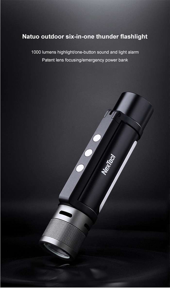 Original Xiaomi Nextool Outdoor 6-in-1 Thunder Flashlight Original Xiaomi Nextool Outdoor 6-in-1 Thunder Flashlight