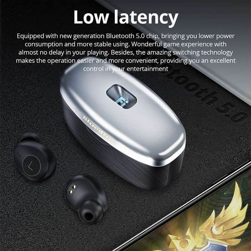 Original Bluedio Faith F1 Binaural Wireless Bluetooth Earbuds Responsive image