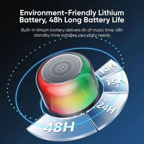 Joyroom Jr Ml03 Transparent Wireless Speaker With Rgb Light (2)