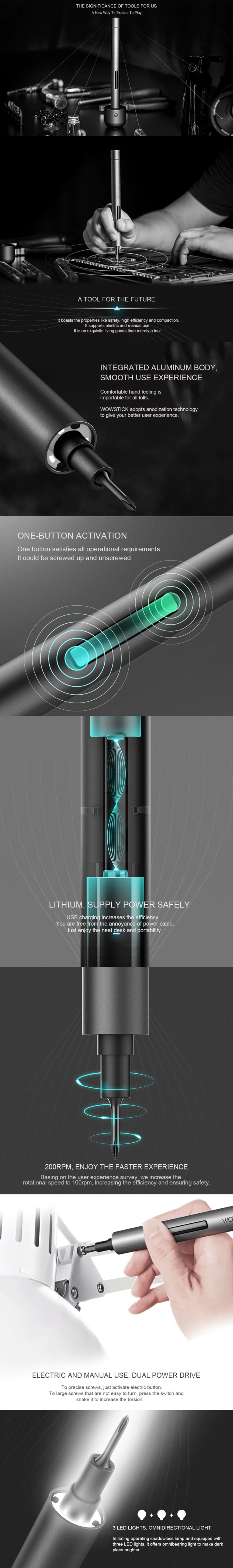 Original Xiaomi Wowstick 1F+ 69 in 1 Electric Screwdriver Toolkit Original Xiaomi Wowstick 1F+ 69 in 1 Electric Screwdriver Toolkit