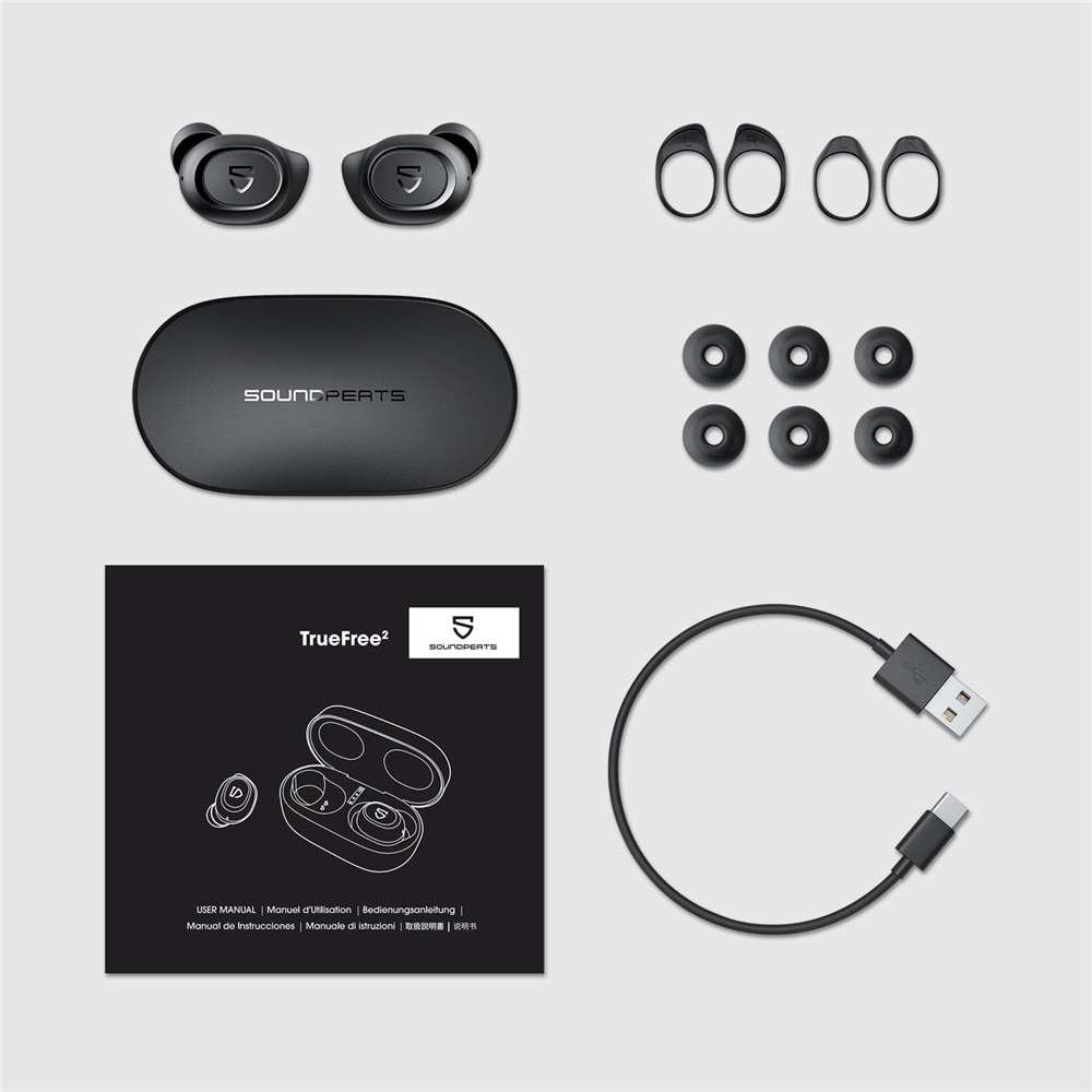 SoundPEATS TrueFree 2 True Wireless Headphones - Black 5