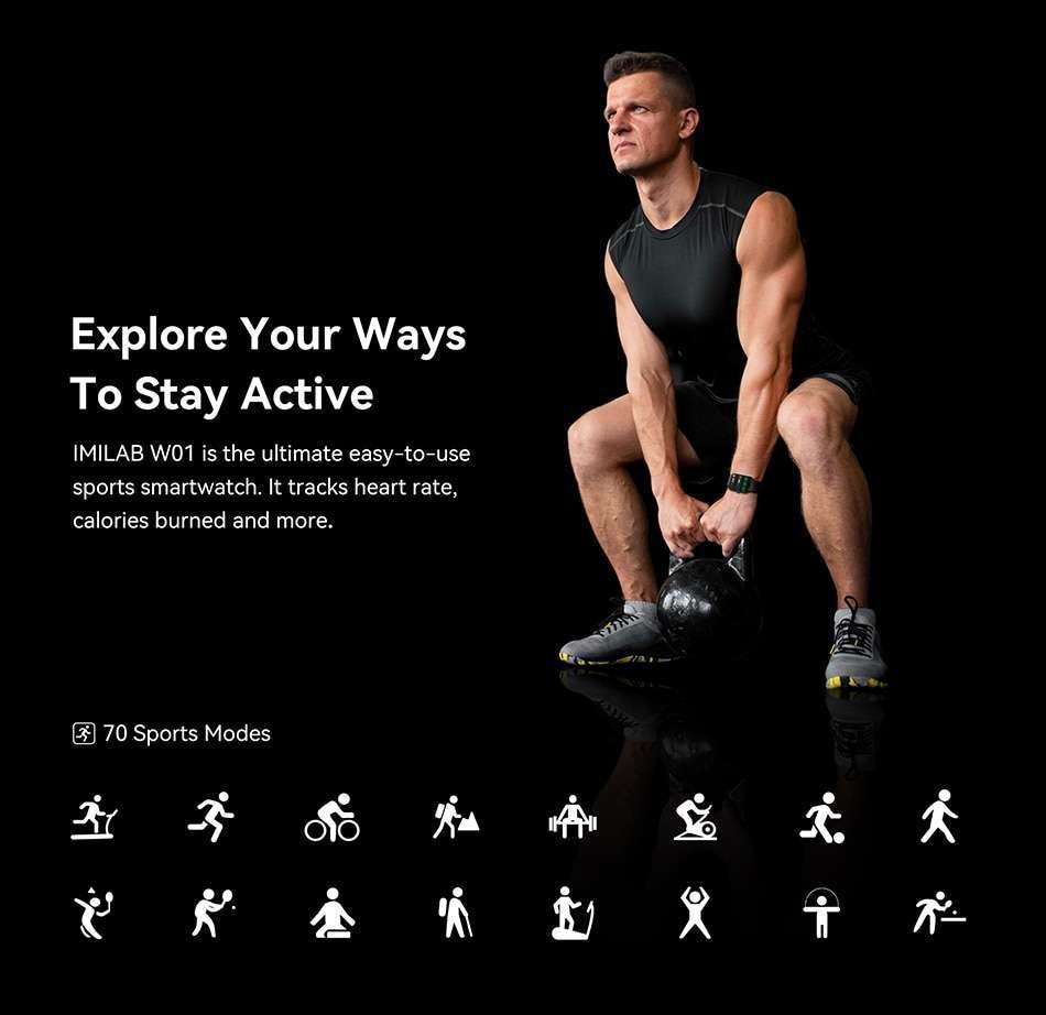 Original IMILAB W01 Smart Watch with SpO2 Original IMILAB W01 Smart Watch with SpO2