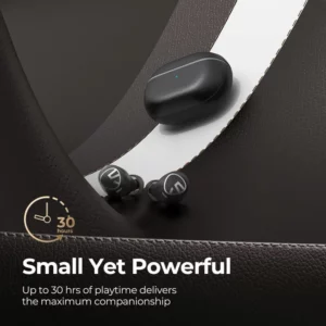 Original SoundPEATS Free2 classic Wireless Earbuds Bluetooth V5.1 Headphones with 30Hrs Playtime in-Ear Wireless Earphones, Built-in Mic for Clear Calls, Touch Control, Single/Twin Mode, Immersive Stereo Sound