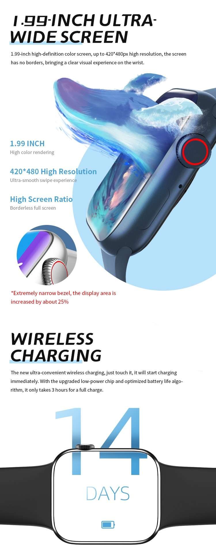 Original HW 7 Max Smart Watch Series 7 HW7 Max Smart Watch Series 7 Smartwatch 6