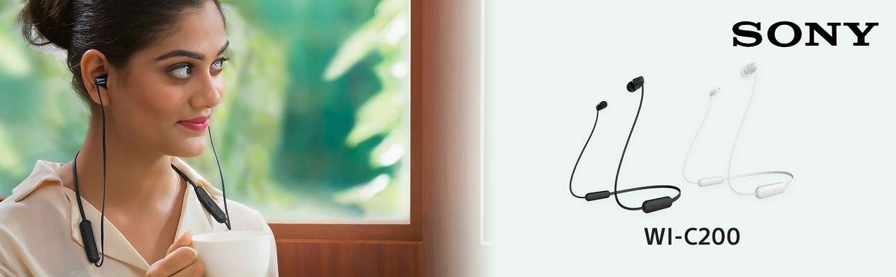 Original Sony WI-C200 In-Ear Wireless Bluetooth Earphones – Black Original Sony WI-C200 In-Ear Wireless Bluetooth Earphones – Black