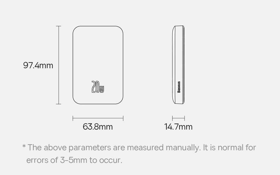 Baseus 20W Magnetic Wireless Charging 6000mAh Power Bank Baseus 20W Magnetic Wireless Charging 6000mAh Power Bank