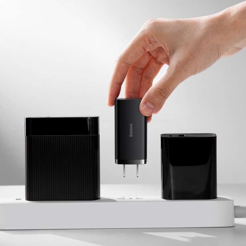 Original Baseus 67W GaN3 Lite Fast Charger Type-C Usb-A Dual Output