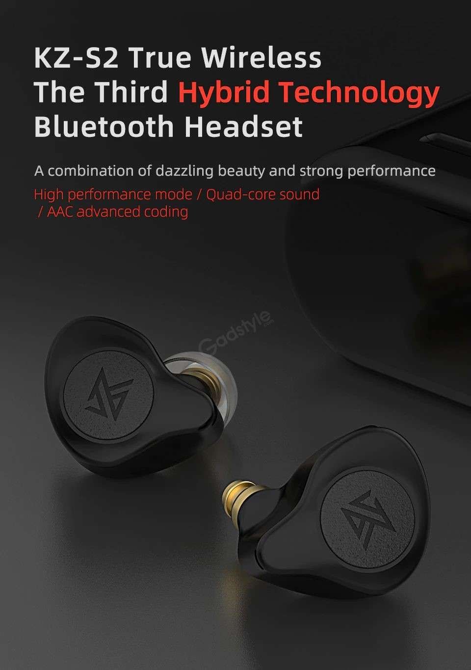 Kz S2 Tws Earbuds Hybrid Aac Earphones (3)