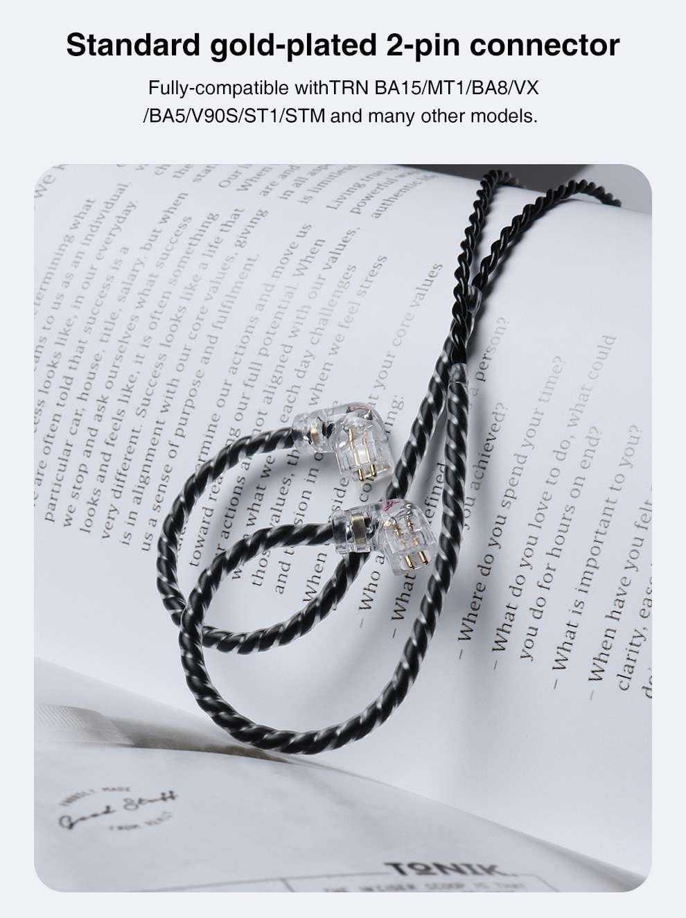 Original TRN A6 Type C Earphones Cable Upgraded Silver Plated With for TRN MT1 VX BA15 KZ ZS10/ZSX/ZSN PRO/ASX/C12 /C16/AS16/ZAX/EDX Original TRN A6 Type C Earphones Cable Upgraded Silver Plated With for TRN MT1 VX BA15 KZ ZS10/ZSX/ZSN PRO/ASX/C12 /C16/AS16/ZAX/EDX