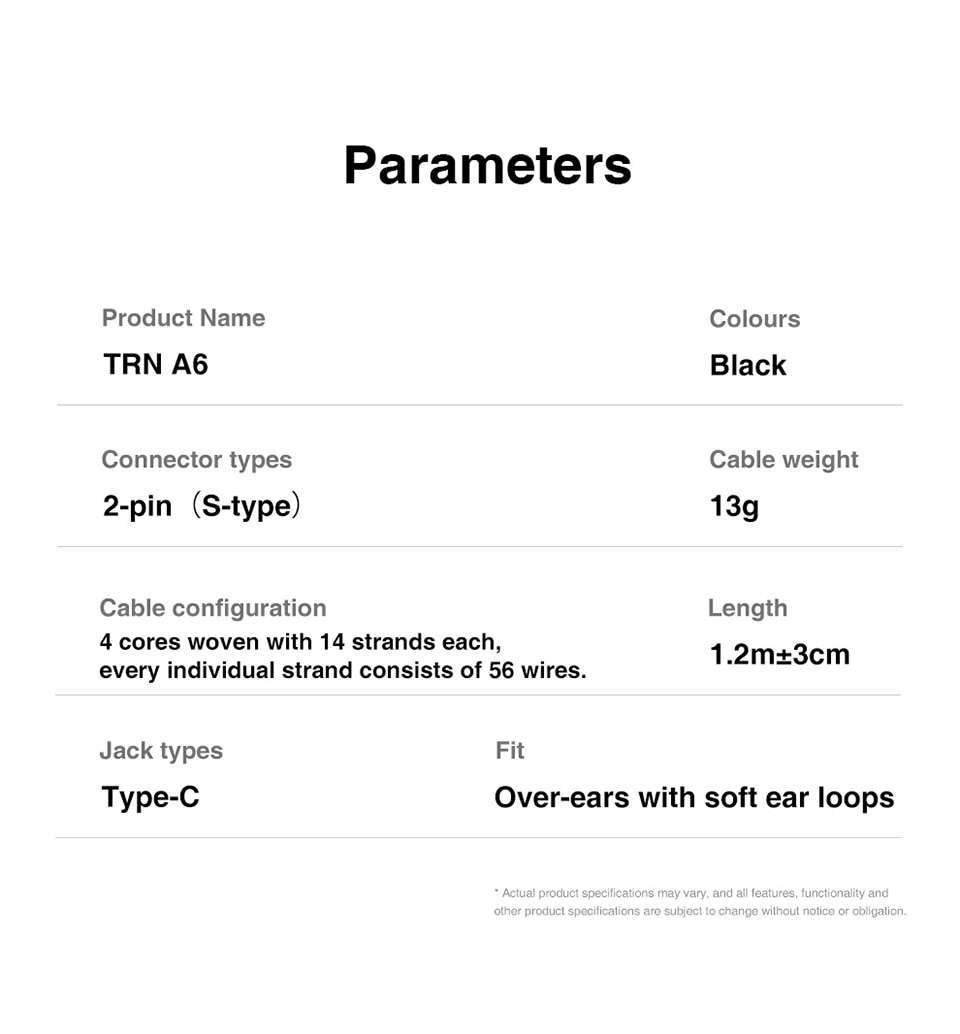 Original TRN A6 Type C Earphones Cable Upgraded Silver Plated With for TRN MT1 VX BA15 KZ ZS10/ZSX/ZSN PRO/ASX/C12 /C16/AS16/ZAX/EDX Original TRN A6 Type C Earphones Cable Upgraded Silver Plated With for TRN MT1 VX BA15 KZ ZS10/ZSX/ZSN PRO/ASX/C12 /C16/AS16/ZAX/EDX