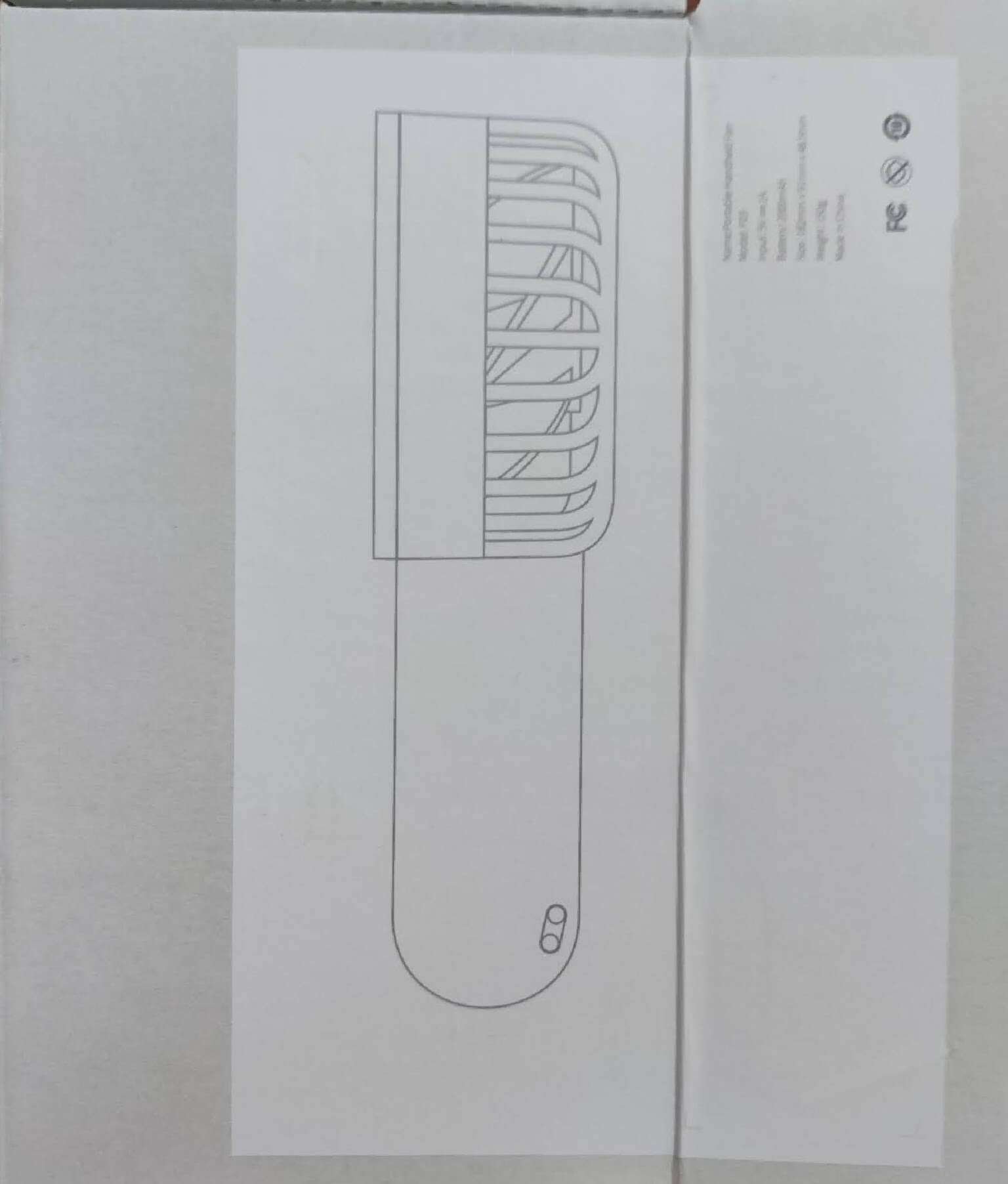 Original Xiaomi VH F03 Desk Stand Portable Handheld Rechargeable Fan - grey