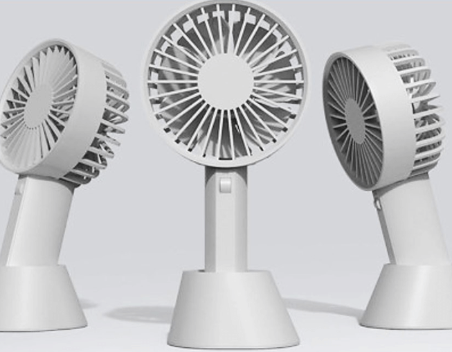Original Xiaomi VH F03 Desk Stand Portable Handheld Rechargeable Fan - grey